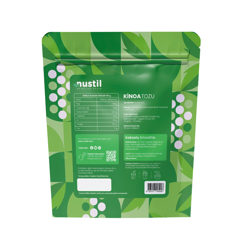NUSTİL Kinoa Tozu 340g