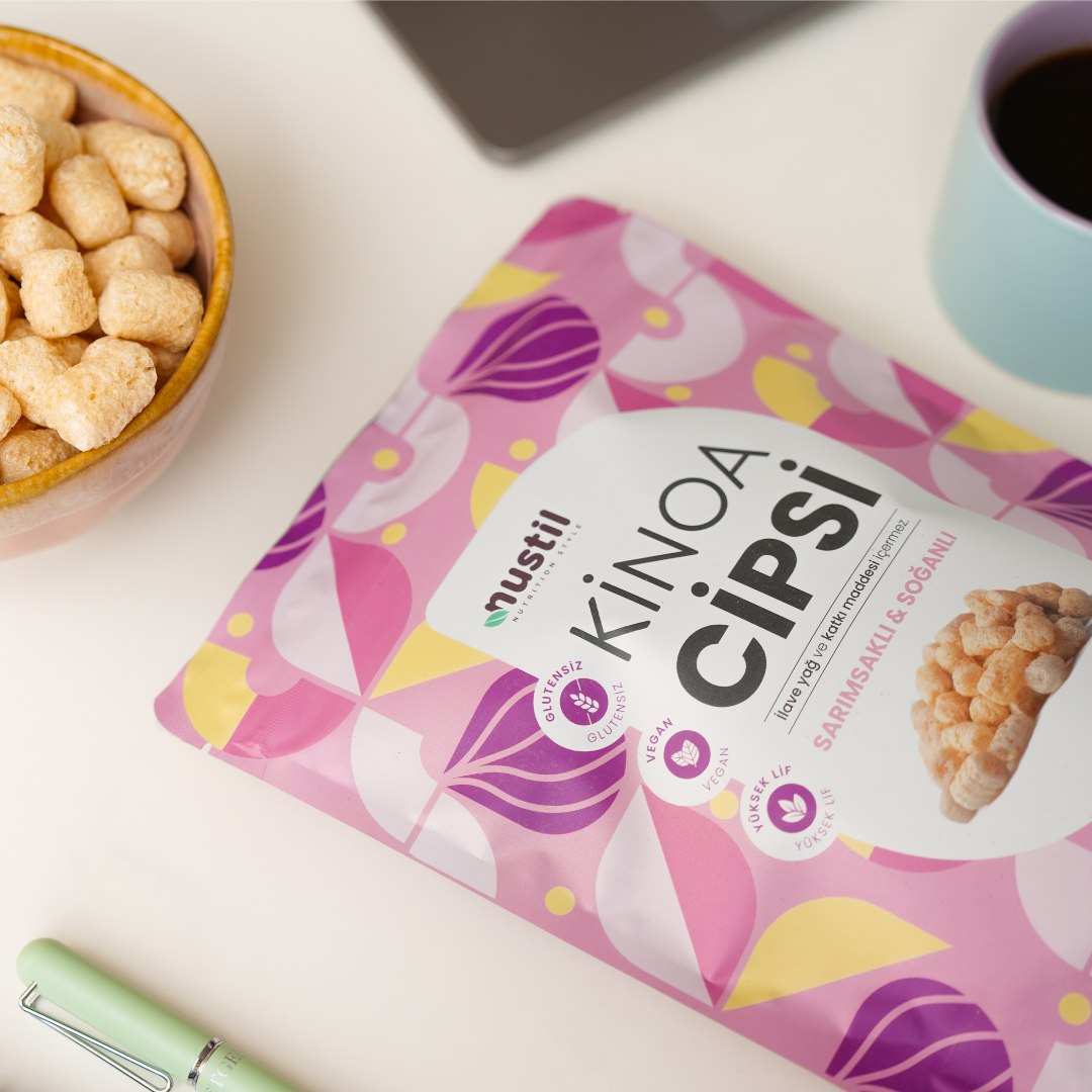 NUSTİL Sarımsaklı & Soğanlı Kinoa Cipsi 35g