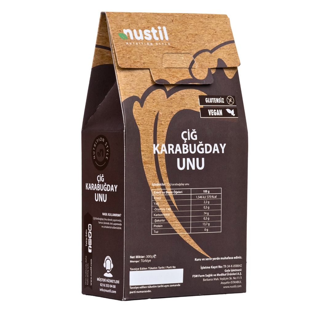 NUSTİL Çiğ Karabuğday Unu 300g