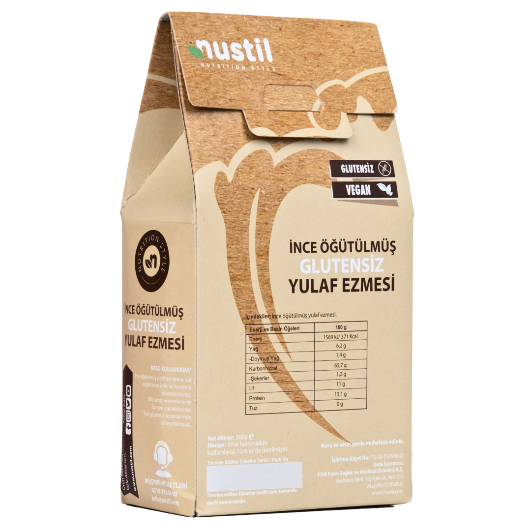 NUSTİL İnce Öğütülmüş Glutensiz Yulaf Ezmesi 300 gr