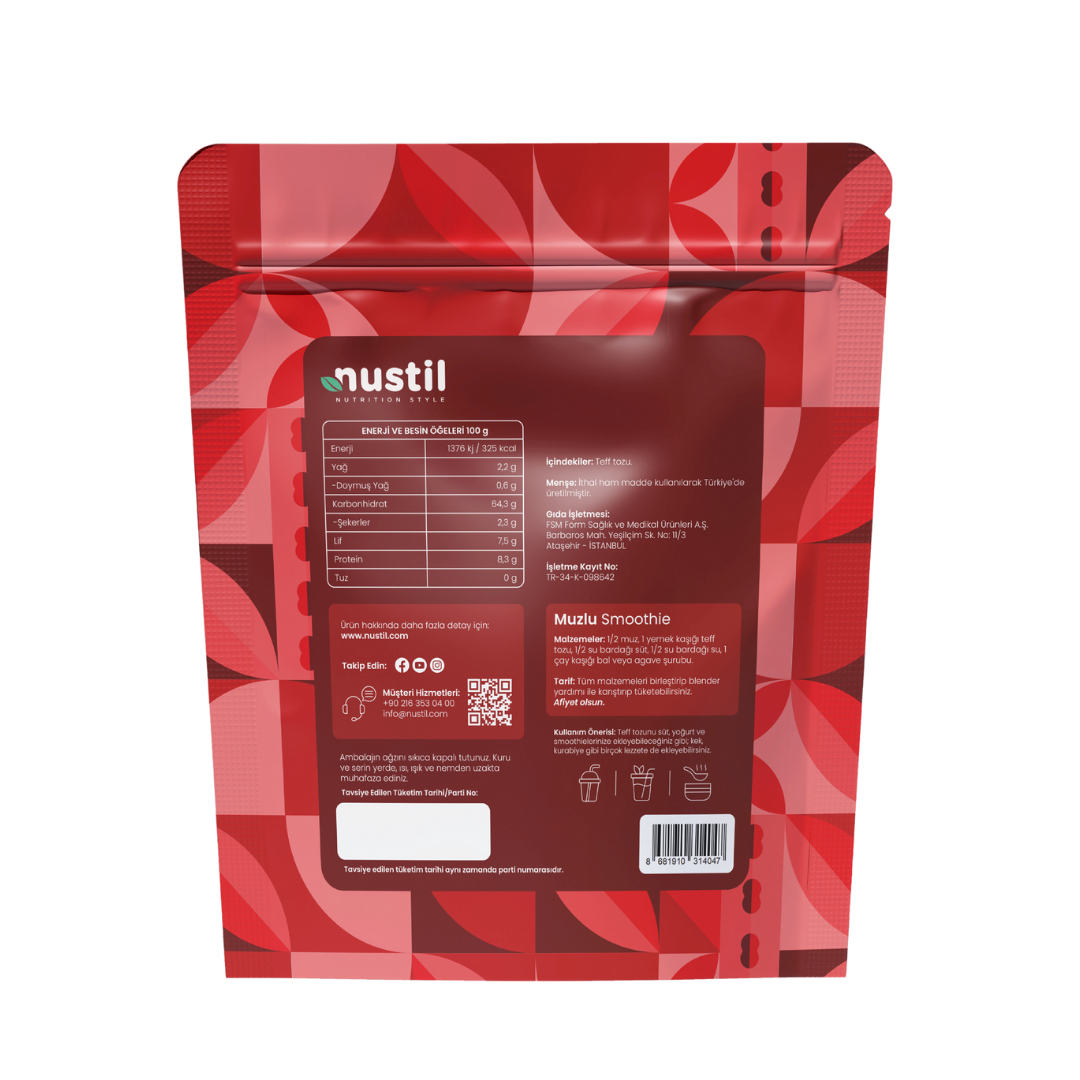 NUSTİL -Teff -Tozu -(Teffsure)- 250g