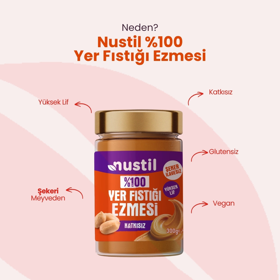 NUSTİL %100 Yer Fıstığı Ezmesi 300g