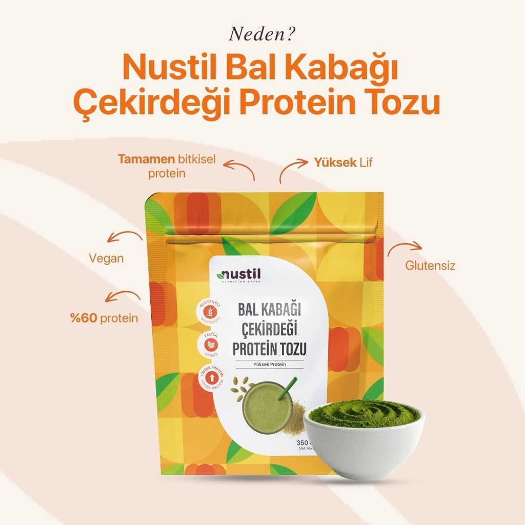NUSTİL Bal Kabağı Çekirdeği Proteini Tozu 350g