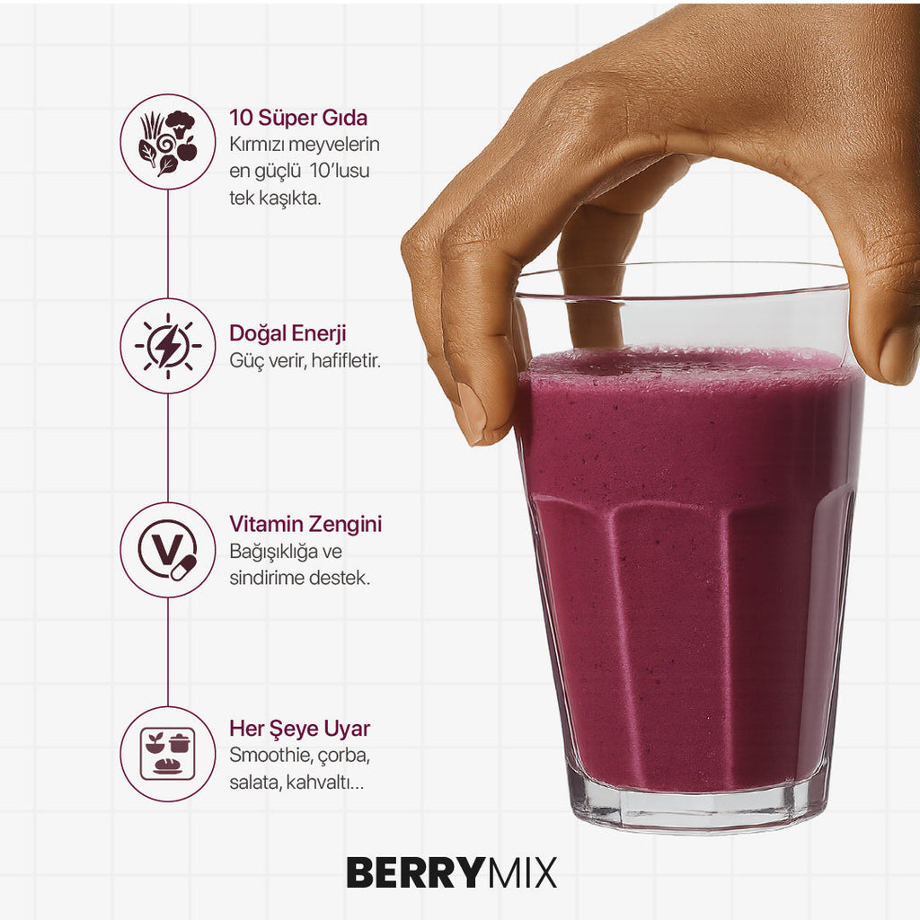 NUSTİL Berry Mix Orman Meyveli Toz Karışım 100g