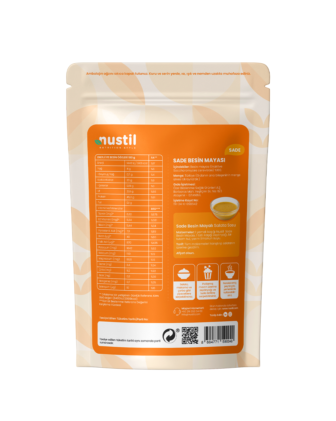 NUSTİL Besin Mayası 100g