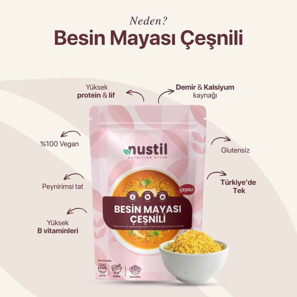 NUSTİL Besin Mayası - Çeşnili 100g