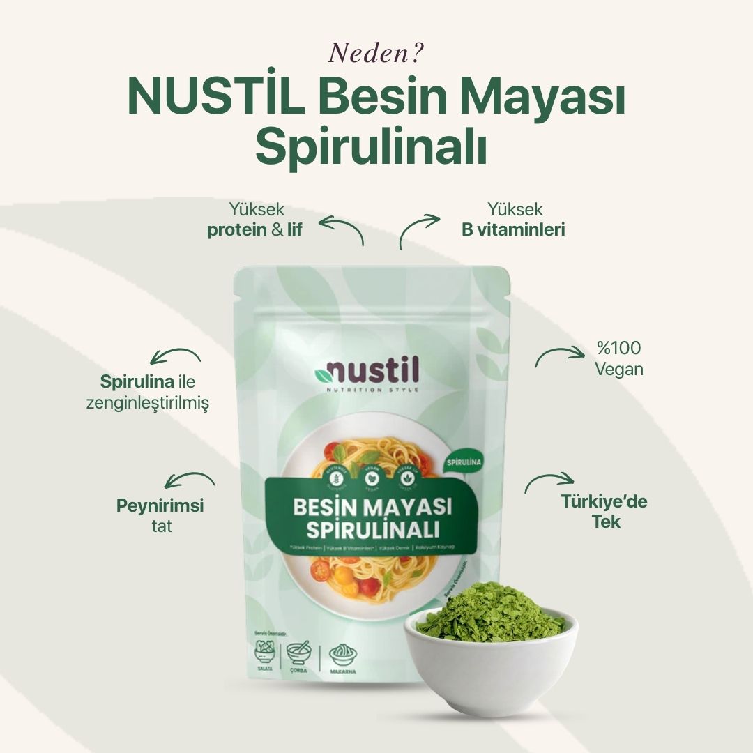 NUSTİL Besin Mayası - Spirulinalı 100g