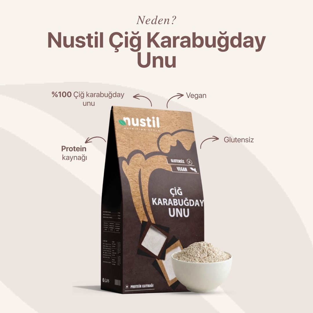NUSTİL Çiğ Karabuğday Unu 300g