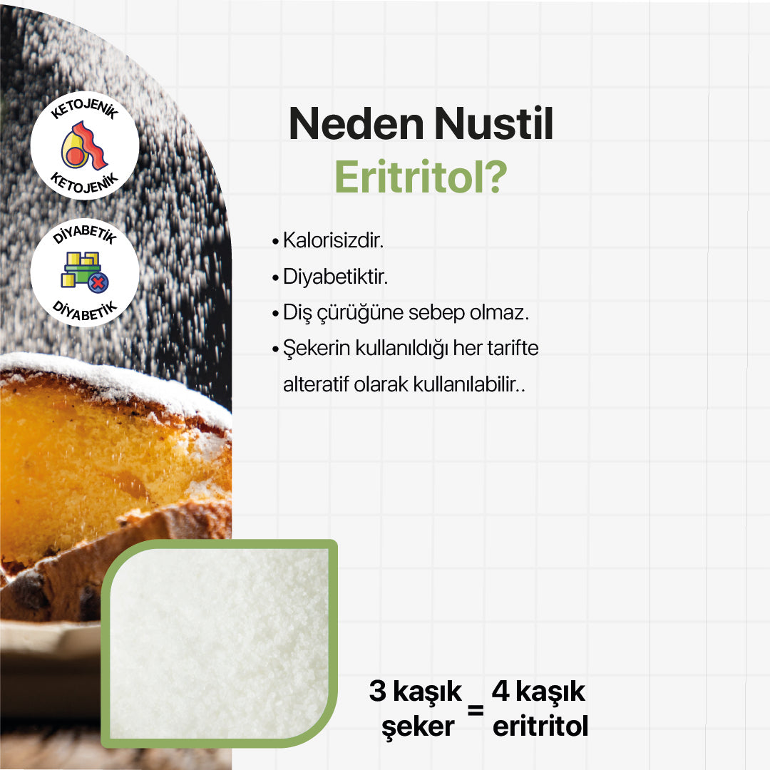 NUSTİL Eritritol (Erythritol) 250g