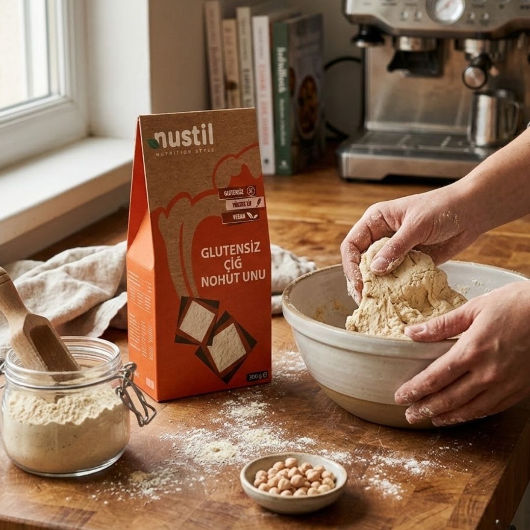 NUSTİL Glutensiz Çiğ Nohut Unu 300g