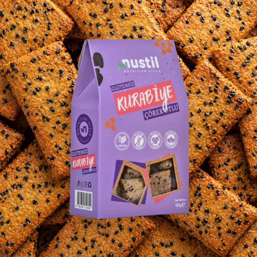 NUSTİL Glutensiz Çörek Otlu Kurabiye 50g
