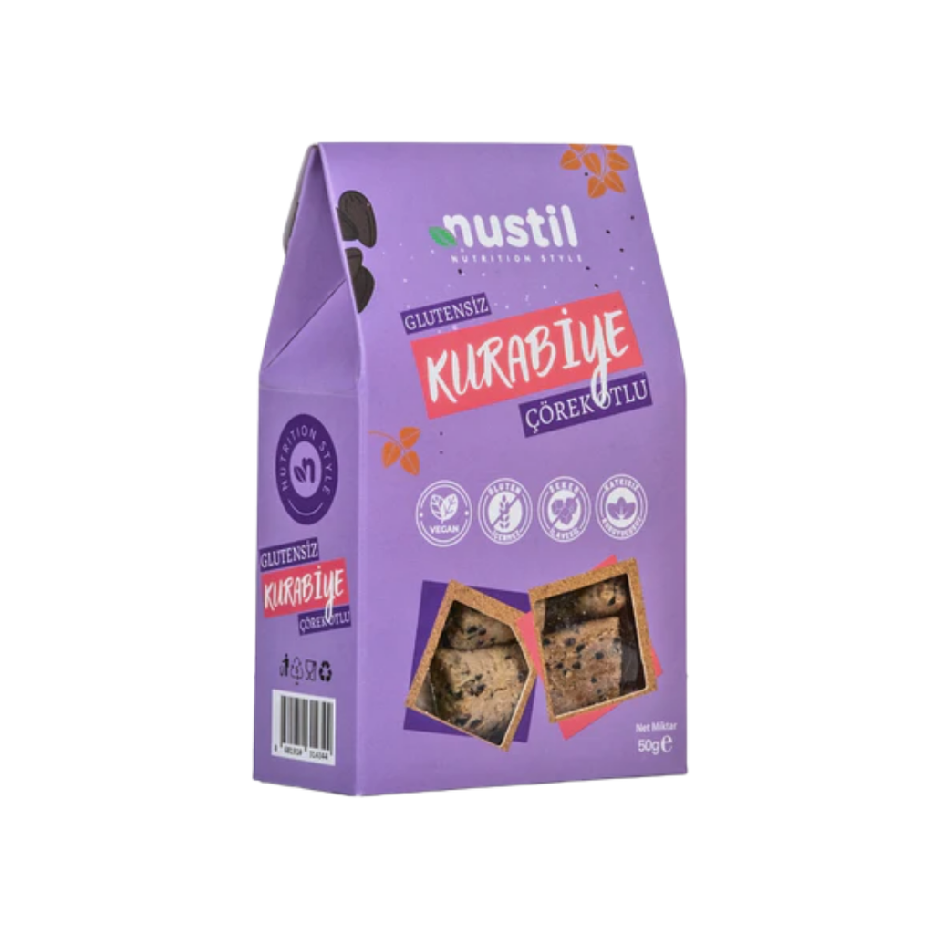 NUSTİL Glutensiz Çörek Otlu Kurabiye 