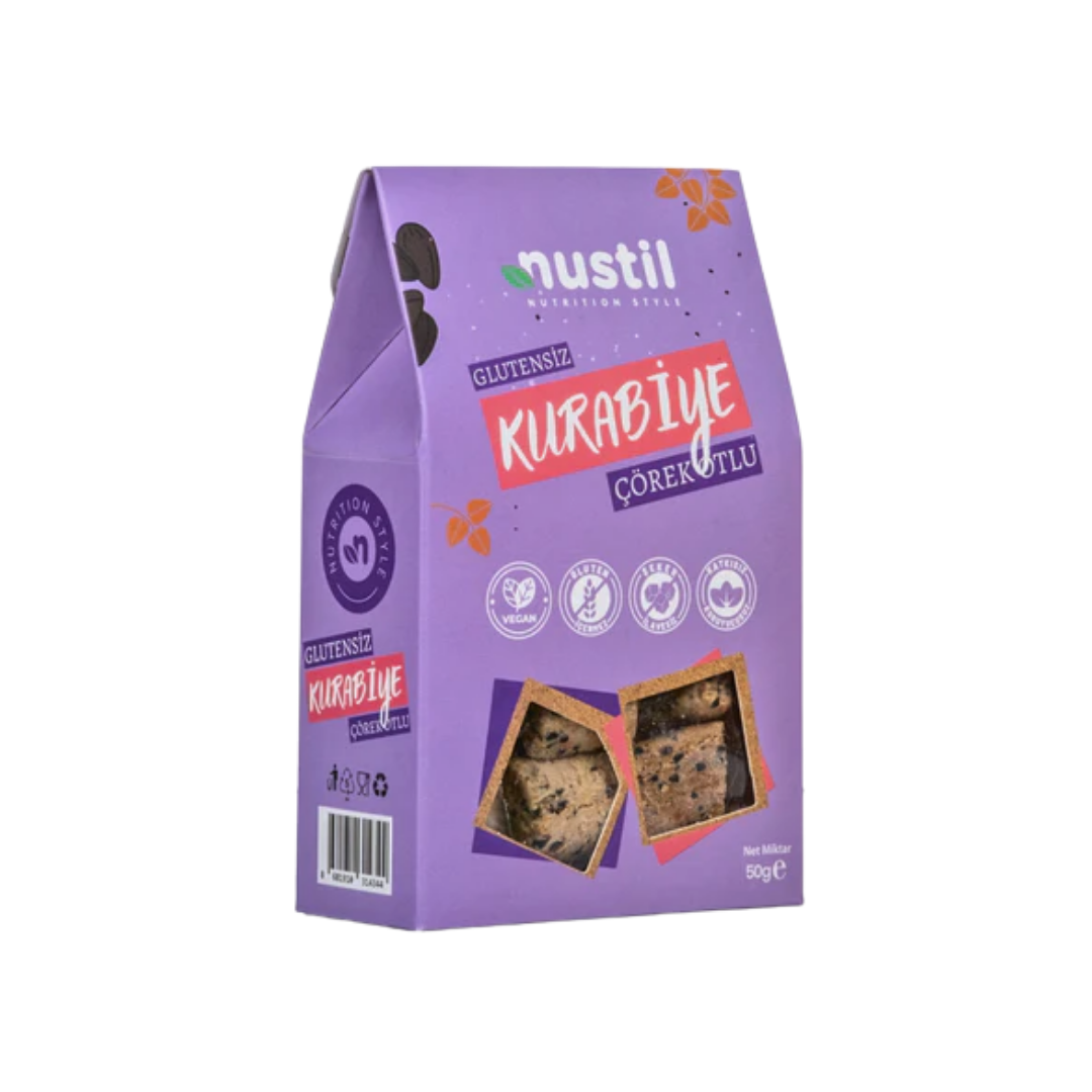 NUSTİL Glutensiz Çörek Otlu Kurabiye 