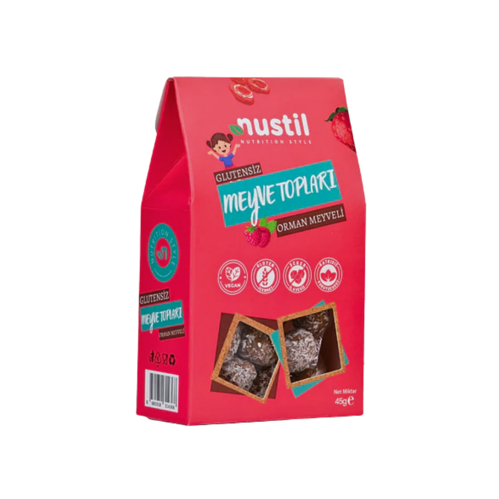 NUSTİL Glutensiz Orman Meyveli Meyve Topları