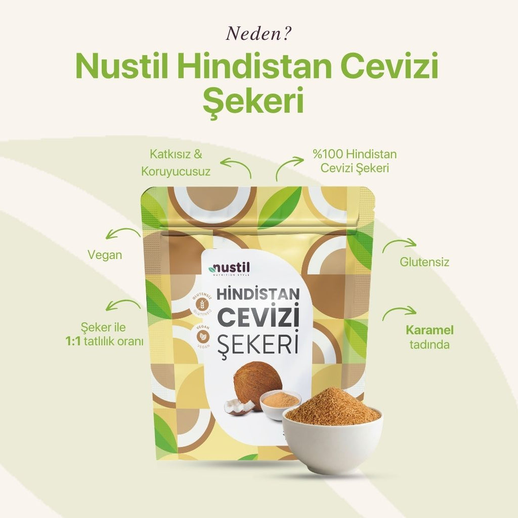 NUSTİL Hindistan Cevizi Şekeri 340g