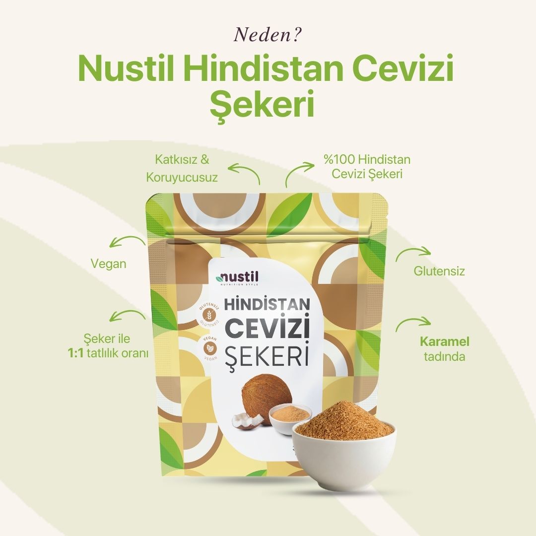 NUSTİL Hindistan Cevizi Şekeri 340g