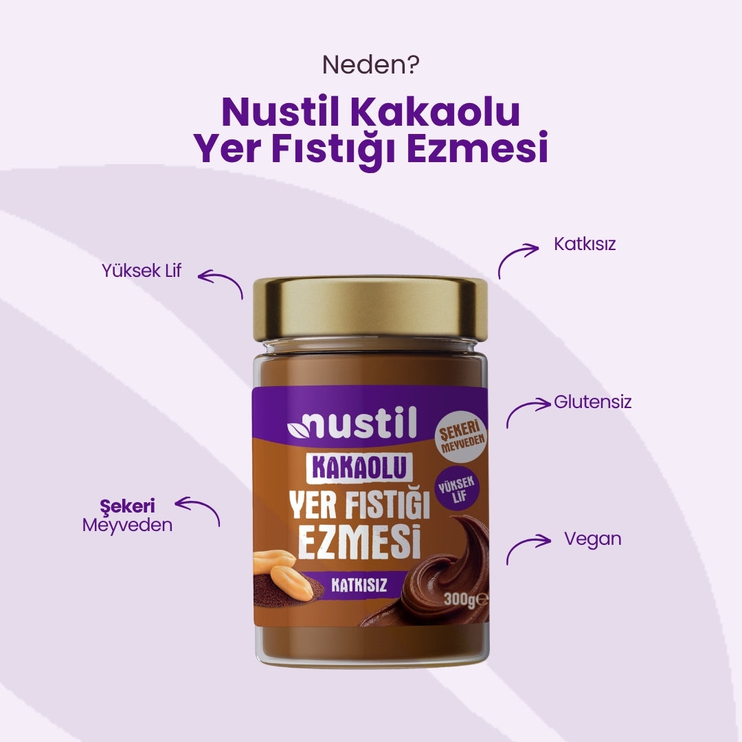 NUSTİL Kakaolu Yer Fıstığı Ezmesi 300g