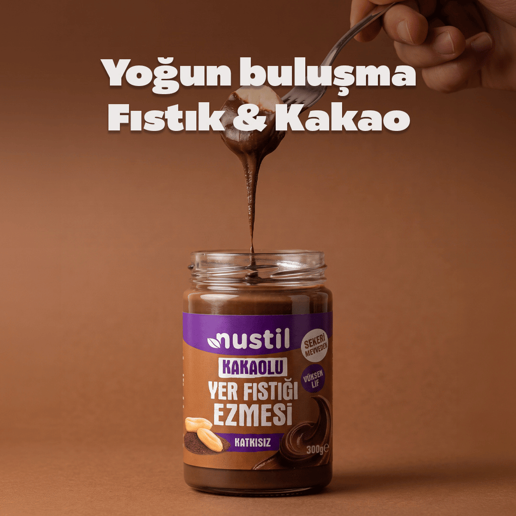 NUSTİL Kakaolu Yer Fıstığı Ezmesi 300g