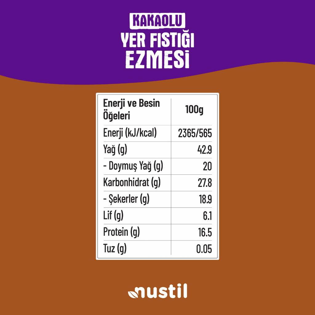 NUSTİL Kakaolu Yer Fıstığı Ezmesi 300g
