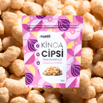 NUSTİL Sarımsaklı & Soğanlı Kinoa Cipsi 35g