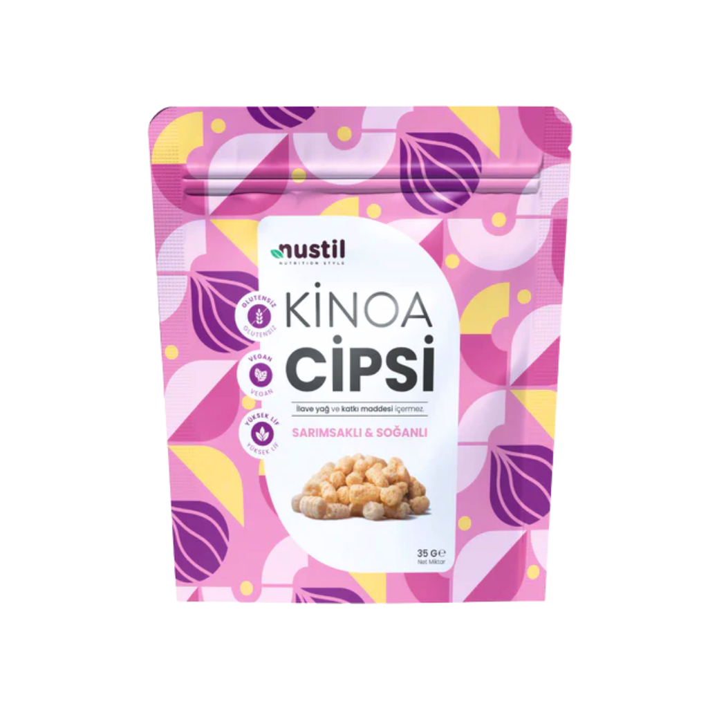 NUSTİL Sarımsaklı & Soğanlı Kinoa Cipsi 35g