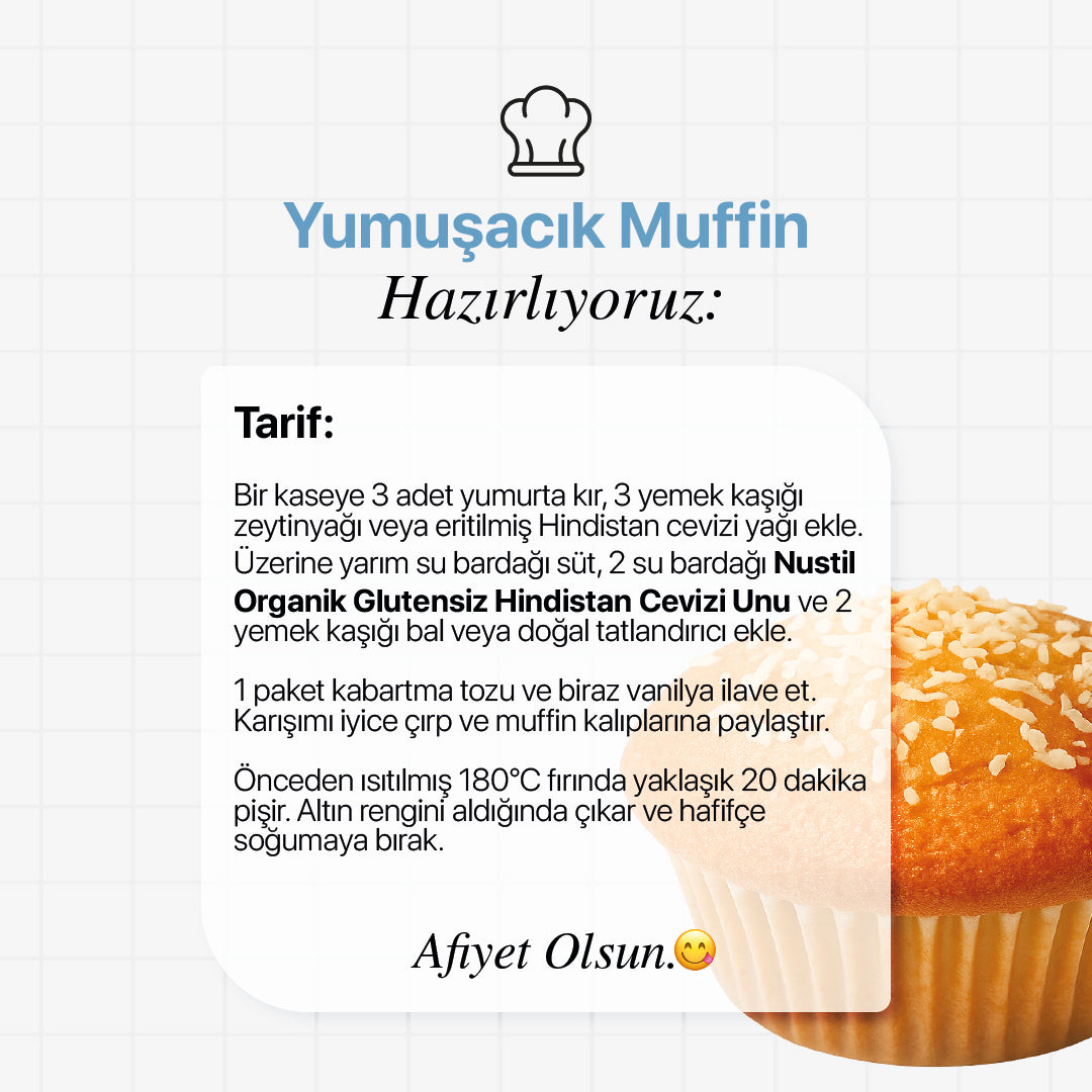 NUSTİL Organik Hindistan Cevizi Unu 300g