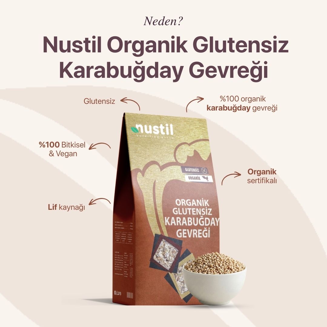 NUSTİL Organik Karabuğday Gevreği 250g
