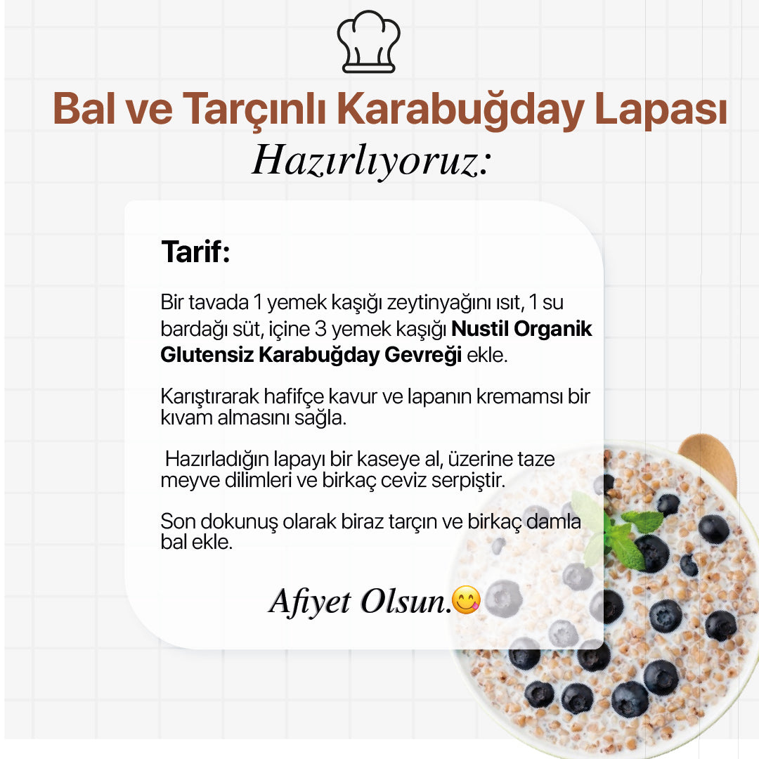 NUSTİL Organik Karabuğday Gevreği 250g