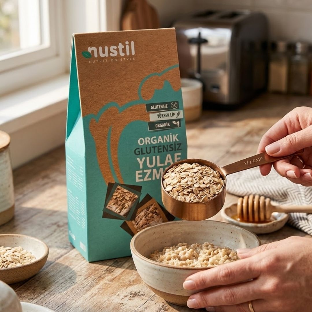 NUSTİL Organik Glutensiz Yulaf Ezmesi 250g