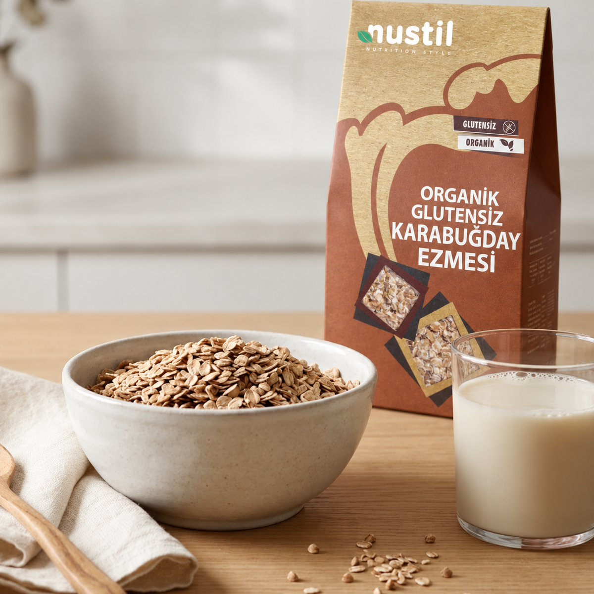 NUSTİL Organik Karabuğday Ezmesi 250g